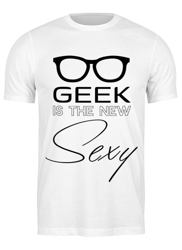 

Футболка мужская Printio Geek sexy белая L, Белый, Geek sexy