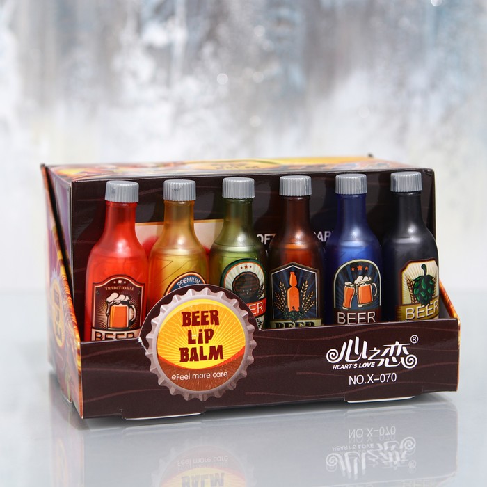 

Бальзам для губ Beer, микс ароматов, 24 шт