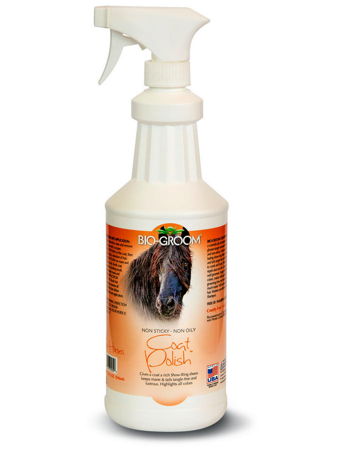 

Спрей от колтунов Bio-Groom Coat Polish для лошадей, 946 мл