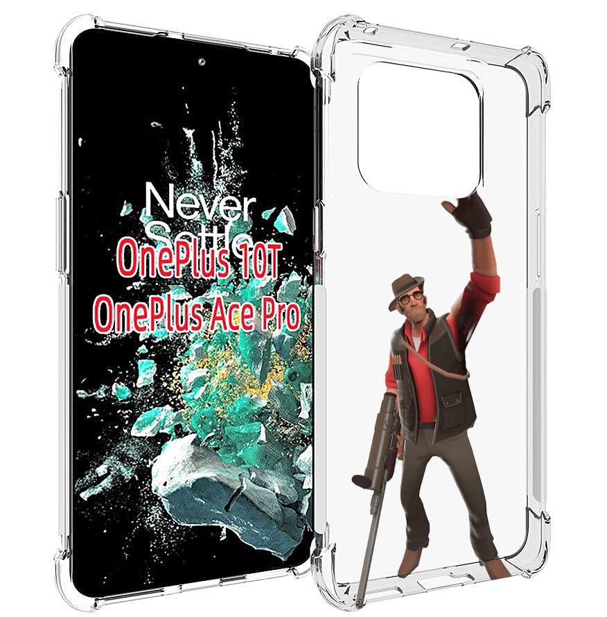 

Чехол MyPads team-fortress-2 для OnePlus 10T, Прозрачный, Tocco