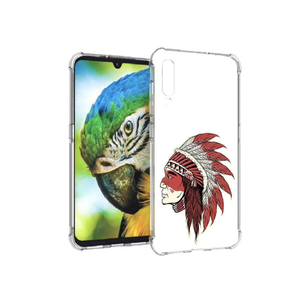 

Чехол MyPads Tocco для Xiaomi Mi 9 красный индеец (PT126035.255.411), Прозрачный, Tocco