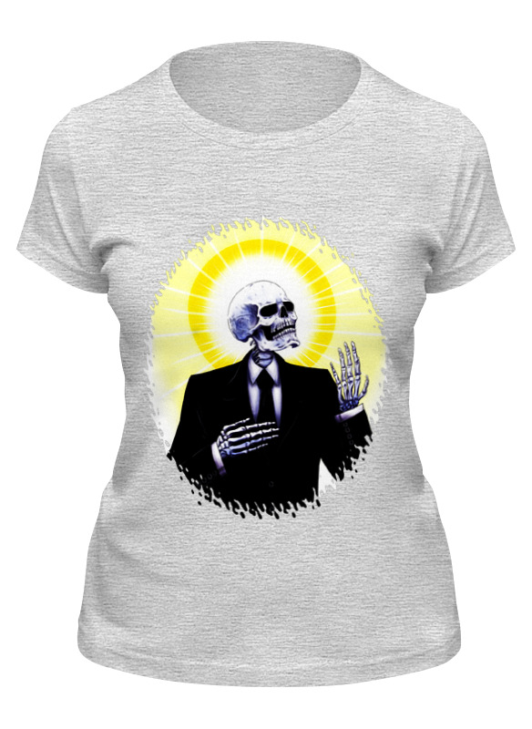 

Футболка мужская Printio Holy skeleton серая L, Серый, Holy skeleton
