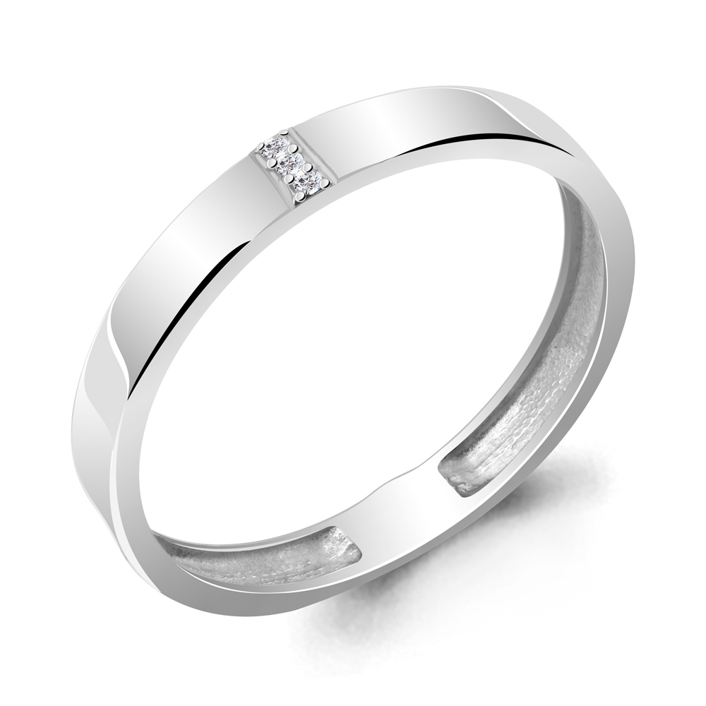 

Кольцо из серебра с фианитом р. 18 Aquamarine 61671А_925_р, 61671А_925_р