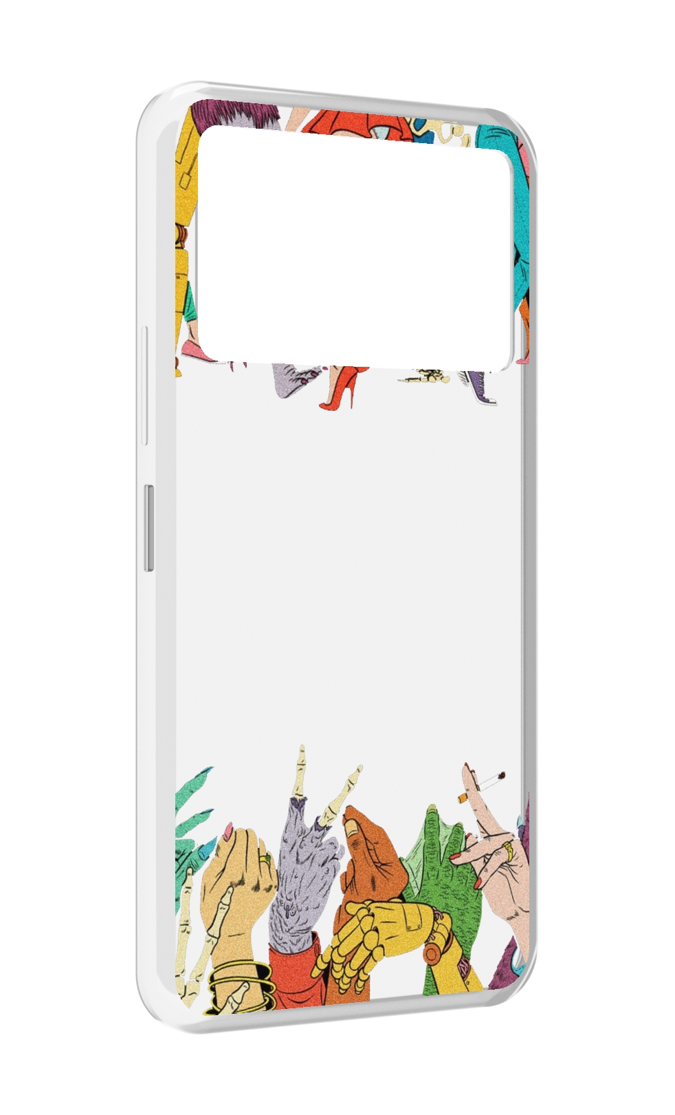 

Чехол MyPads разные персонажи пальчики для Infinix NOTE 12 VIP (X672), Прозрачный, Tocco