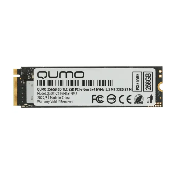 

SSD накопитель QUMO Novation 3D TLC Q3DT-256GMSY-NM2 M.2 2280 256 ГБ (Q3DT-256GMSY-NM2), Novation 3D TLC Q3DT-256GMSY-NM2