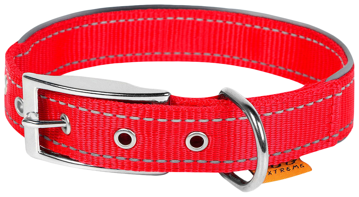 

Ошейник для собак Collar Dog Extreme нейлоновый двойной, красный, 40 мм 46-58 см