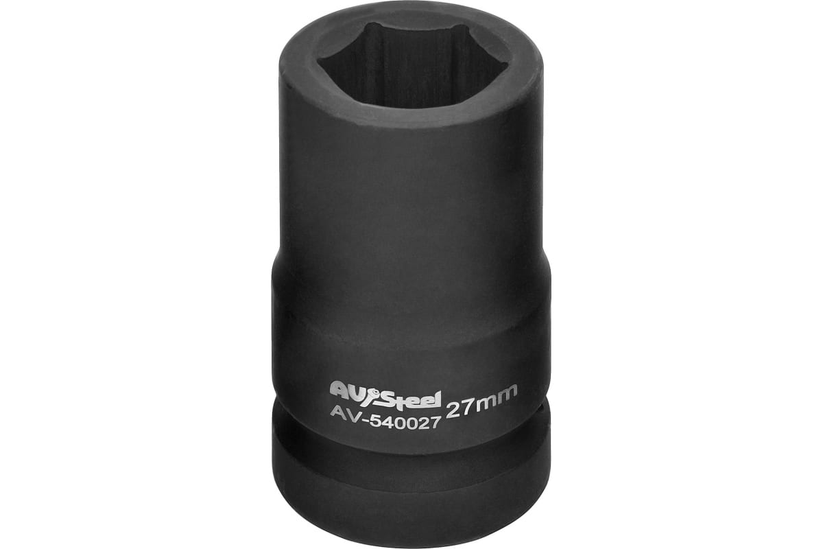 

Головка 1" шестигранная 27мм "AV Steel", AV-540027