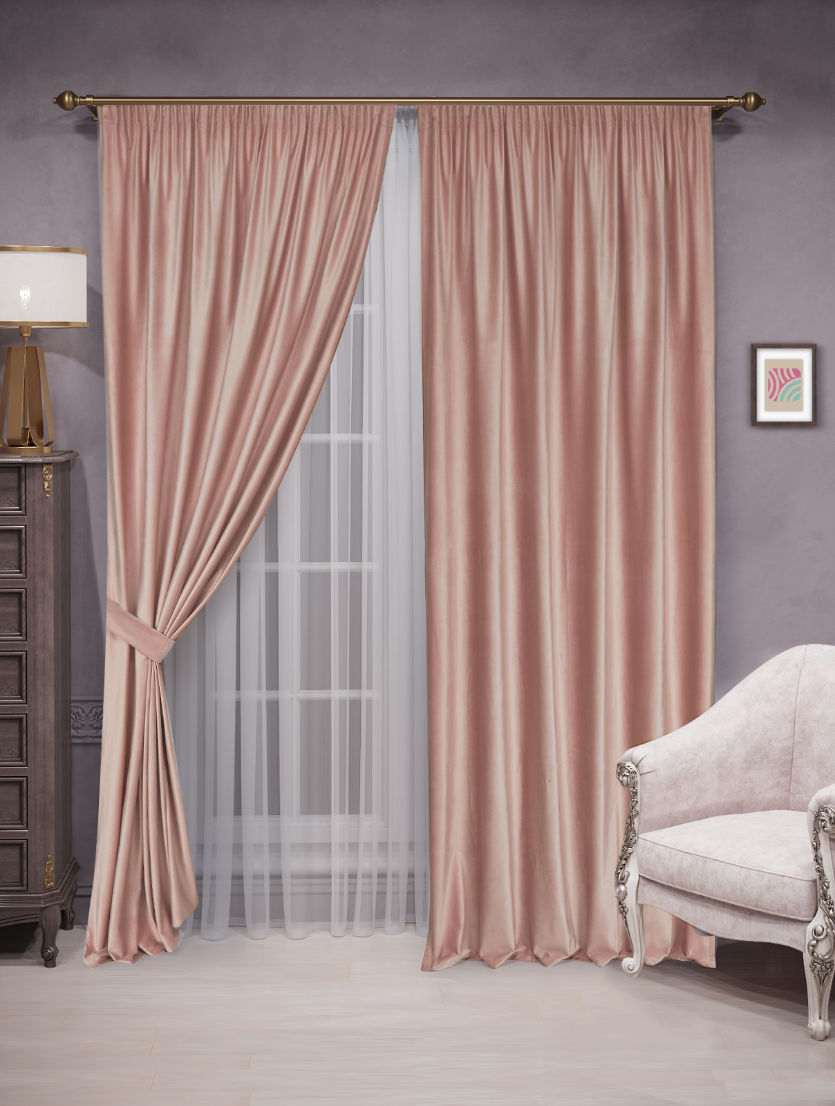 

Шторы бархат Velluto 150x240 - 2шт, k_Bar_300x240_pud, barhat_lenta