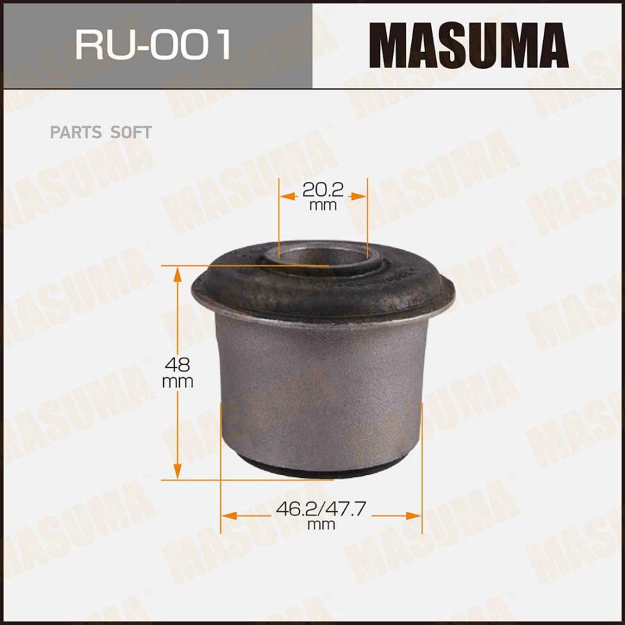 

MASUMA RU001 Сайлентблок Masuma Hi-Ace /LH,YH5 ,8 ,RZH10 / fr