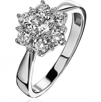 

Кольцо из белого золота р. , Эстет 01К1213915, фианит, 01К1213915