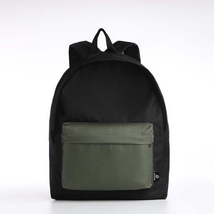Рюкзак мужской TEXTURA 9917054 черный; зеленый, 39x28x11 см, 39x28x11 см