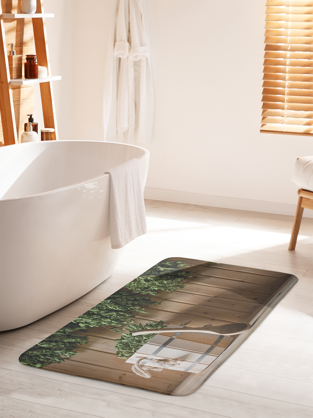 

Коврик для ванной туалета душа JoyArty "Банные процедуры", bath_430979_60x100
