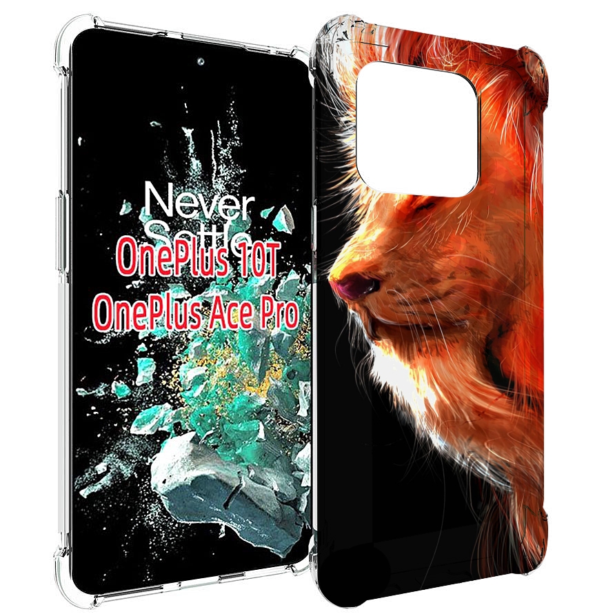

Чехол MyPads Арт-рисунок-льва мужской для OnePlus 10T, Прозрачный, Tocco