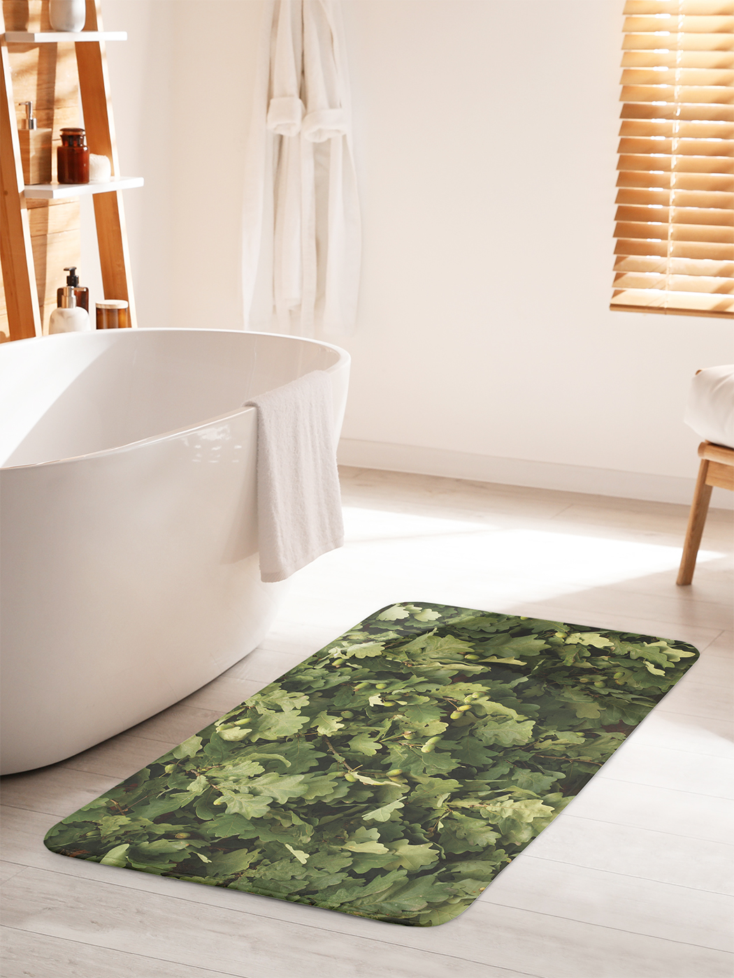 

Коврик для ванной туалета душа JoyArty "Дубовый лист", bath_430993_60x100