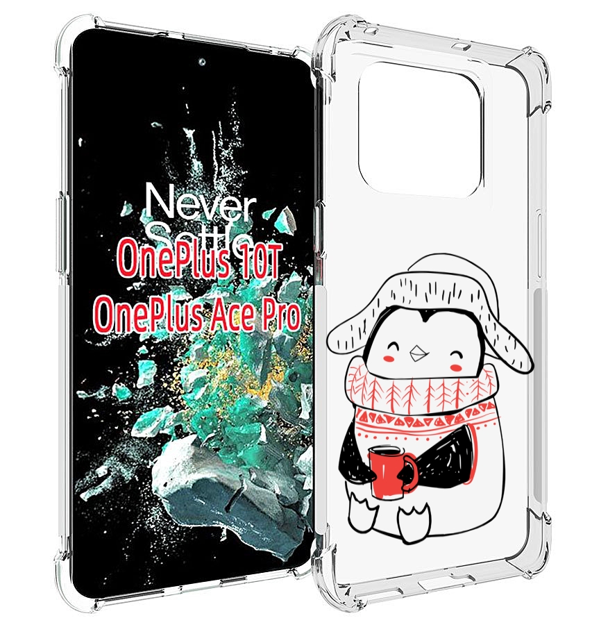 

Чехол MyPads Милый пингвин для OnePlus 10T, Прозрачный, Tocco