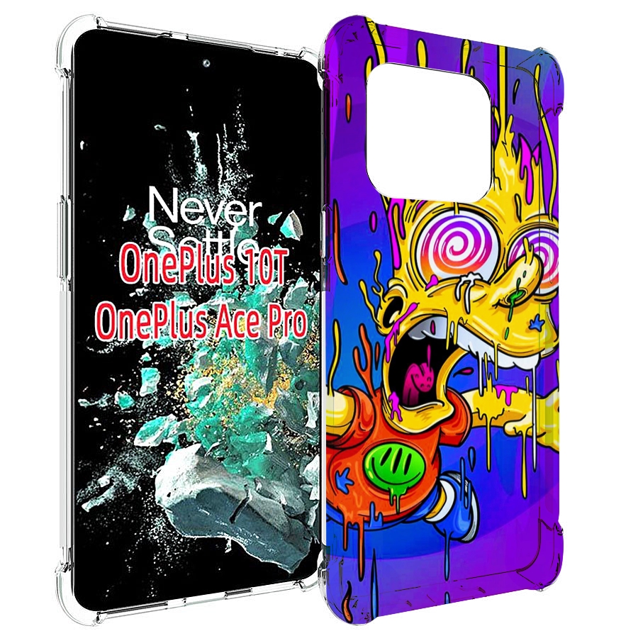 

Чехол MyPads Барт-арт-стрит для OnePlus 10T, Прозрачный, Tocco