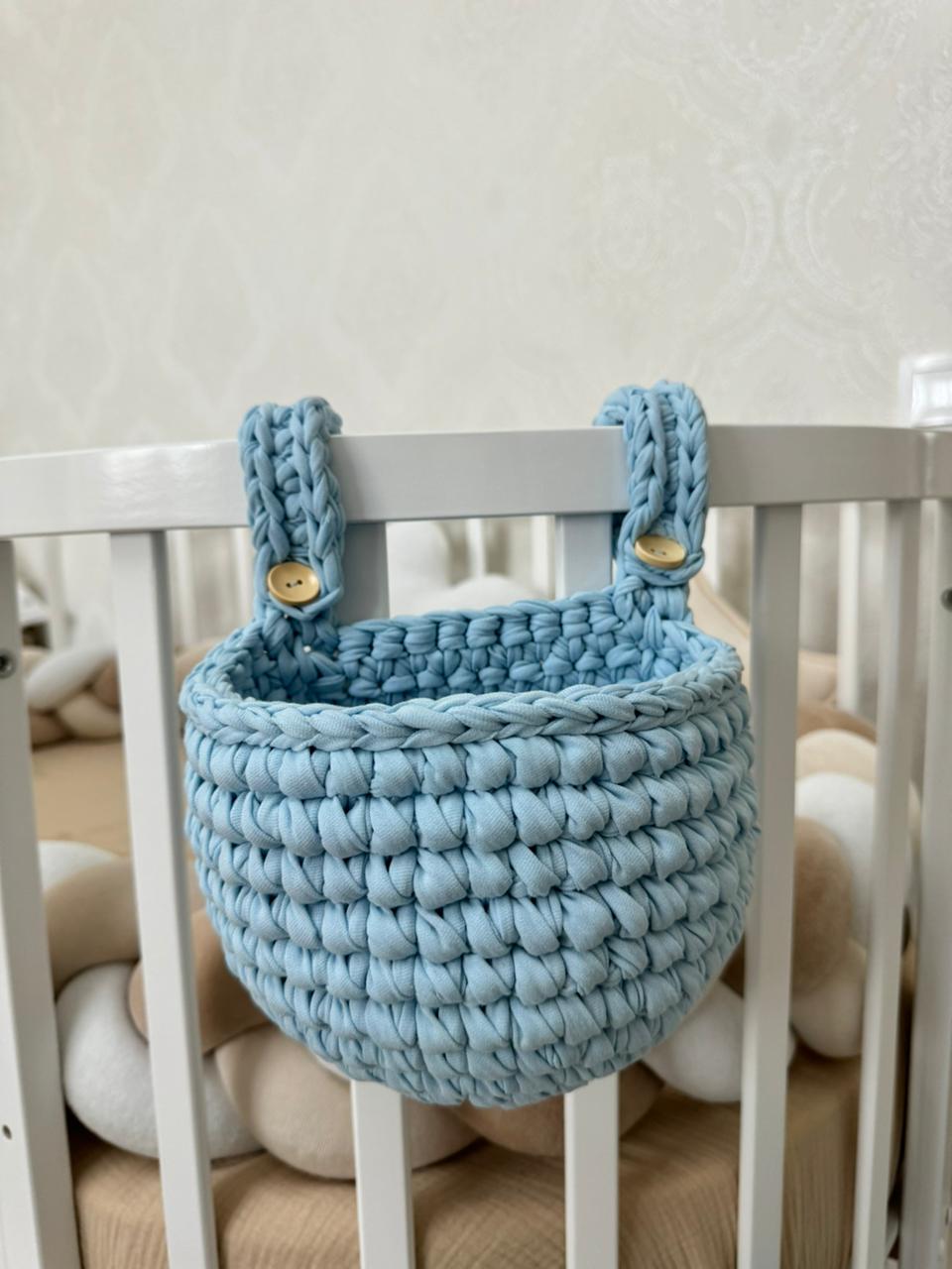 Корзинка органайзер на кроватку lili baby