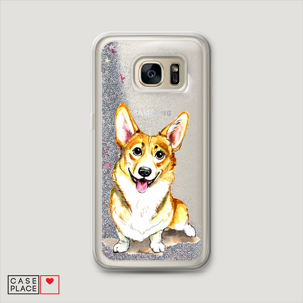 

Чехол Awog на Samsung Galaxy S7 Edge "Малыш корги", Разноцветный, 24691-1