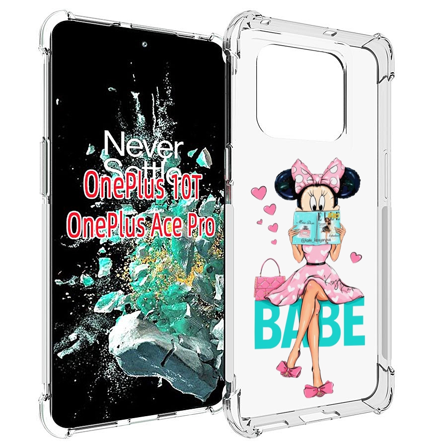 

Чехол MyPads Бейби-микки для OnePlus 10T, Прозрачный, Tocco