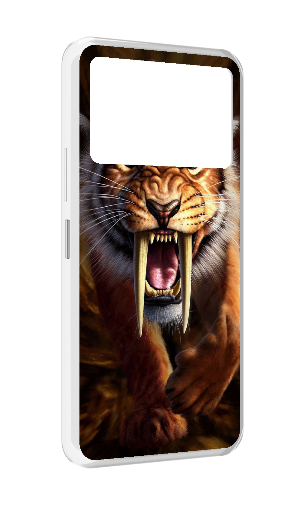

Чехол MyPads саблезубый злой тигр для Infinix NOTE 12 VIP (X672), Прозрачный, Tocco