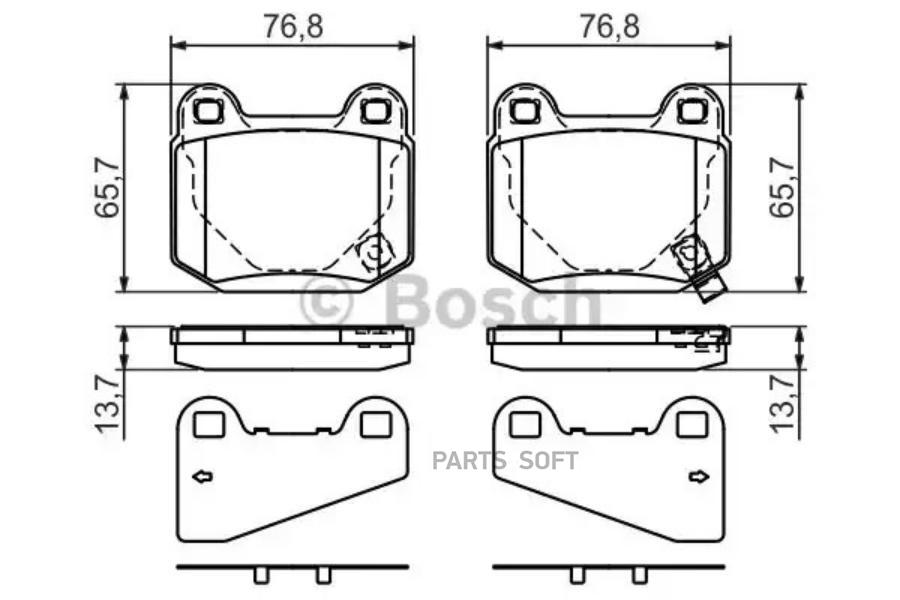 

Тормозные колодки Bosch дисковые 986494229