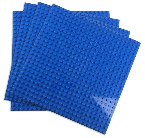 фото 4 синие строительные пластины совместимые с лего 38,5 x 38,5 см nobrand
