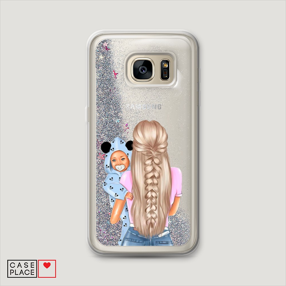 

Чехол Awog на Samsung Galaxy S7 Edge "Молодая мама", Разноцветный, 24691-1