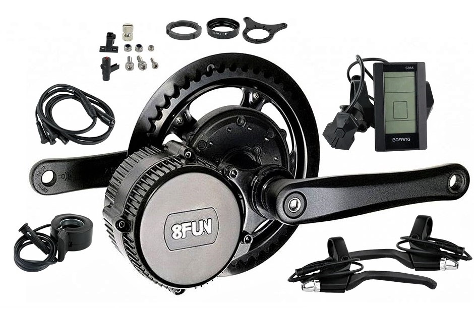 

Кареточный электромотор для фэтбайка Bafang 8fun Mid Drive 48V 1000W HD, 100 мм (комплект)
