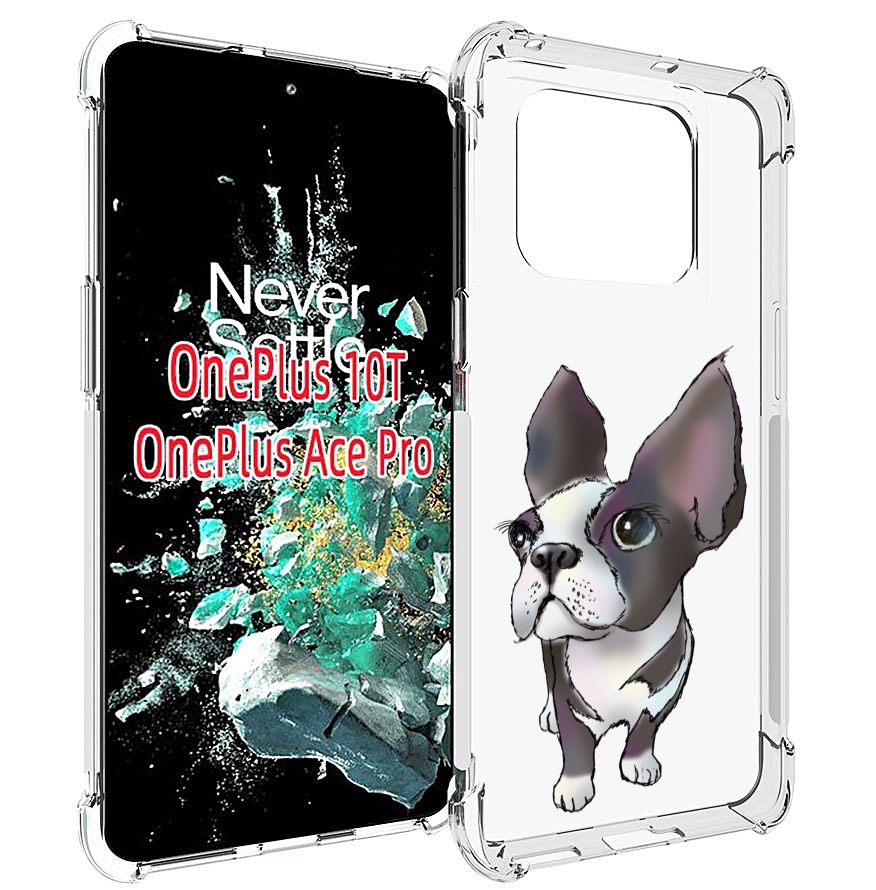 

Чехол MyPads Бульдожка для OnePlus 10T, Прозрачный, Tocco