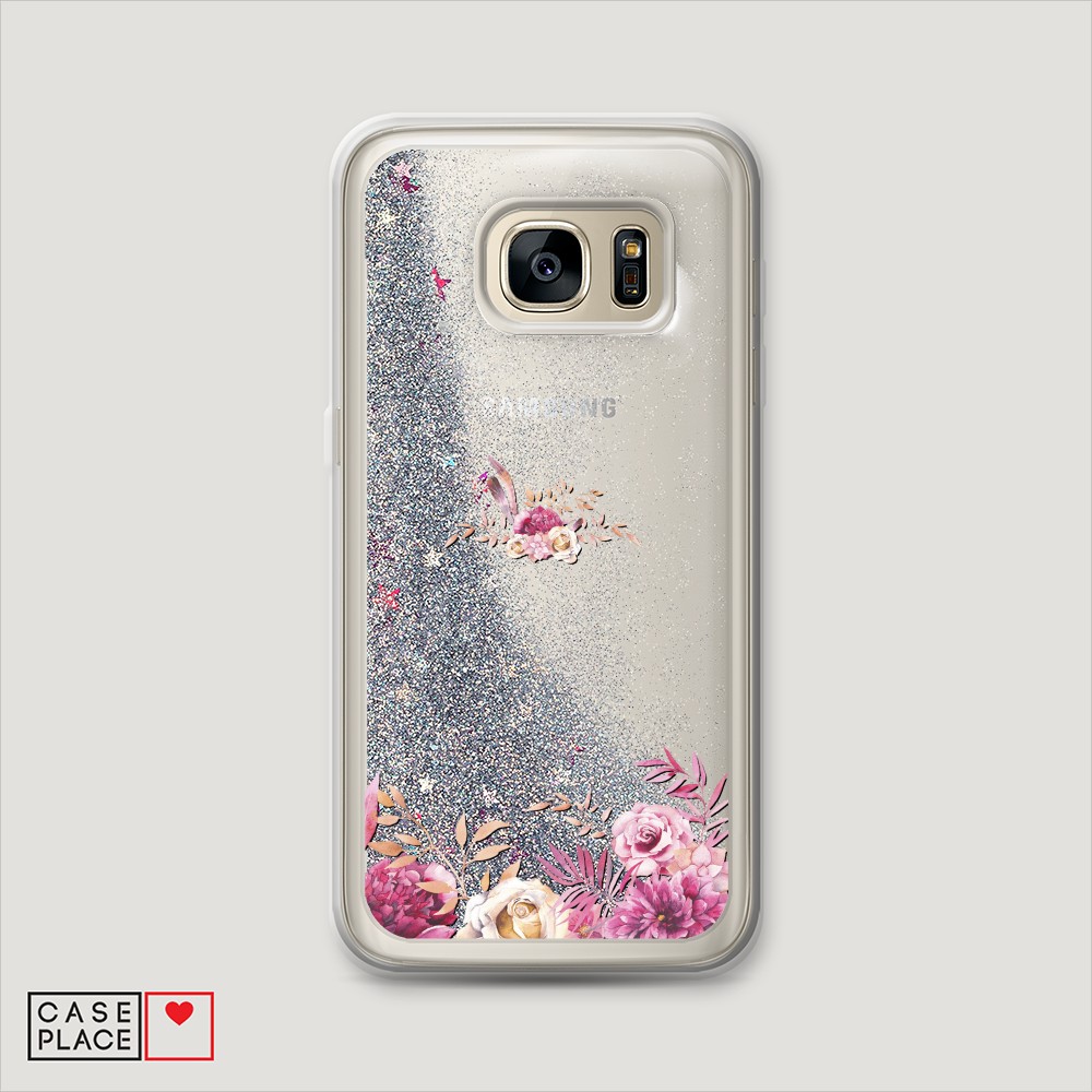 

Чехол Awog на Samsung Galaxy S7 Edge "Нежные розовые цветы", Разноцветный, 24691-1