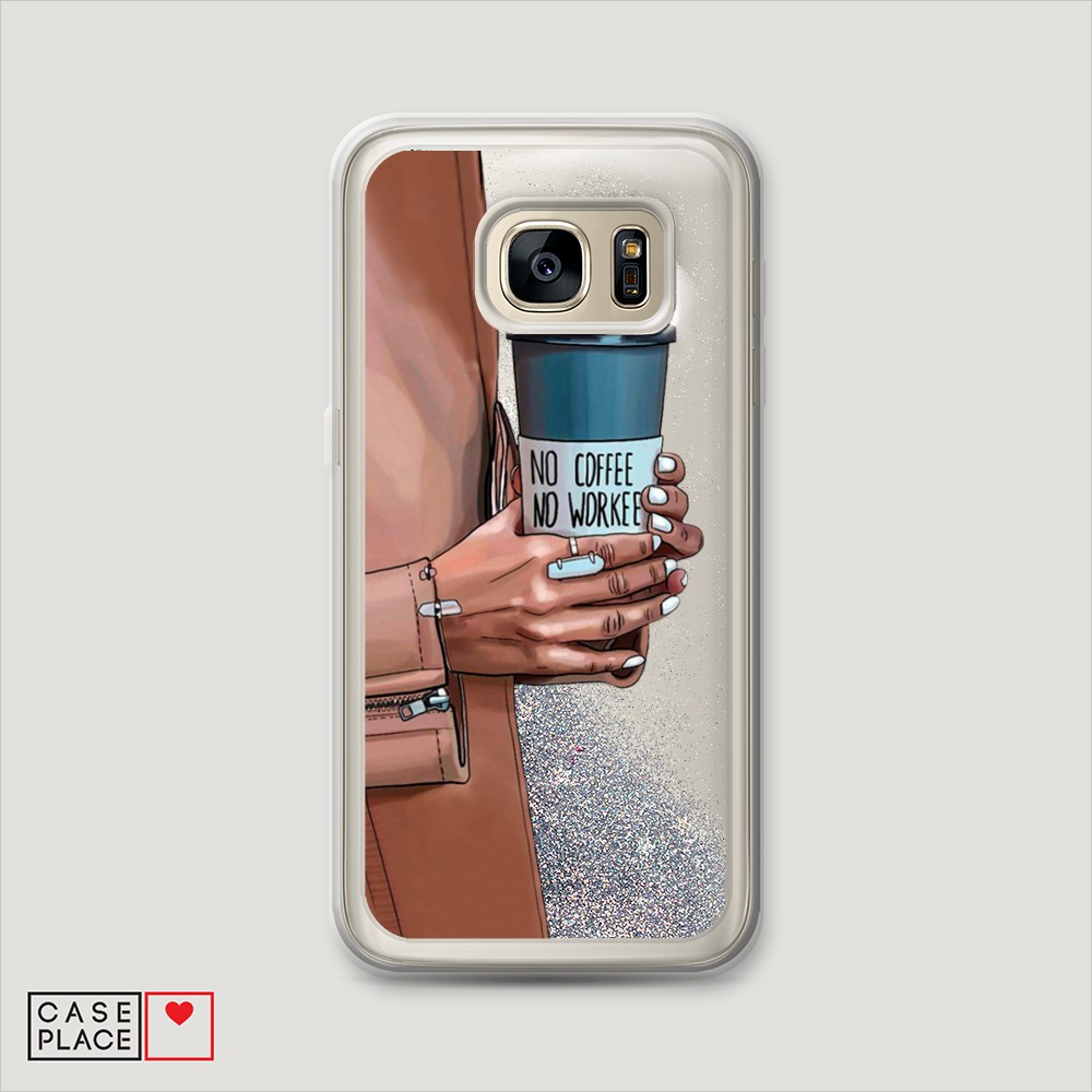 

Чехол Awog на Samsung Galaxy S7 Edge "No coffee", Разноцветный, 24691-1