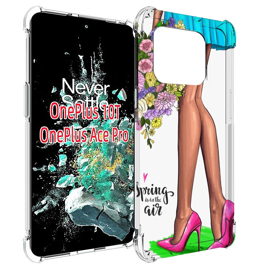 

Чехол MyPads Весна-в-воздухе женский для OnePlus 10T, Прозрачный, Tocco
