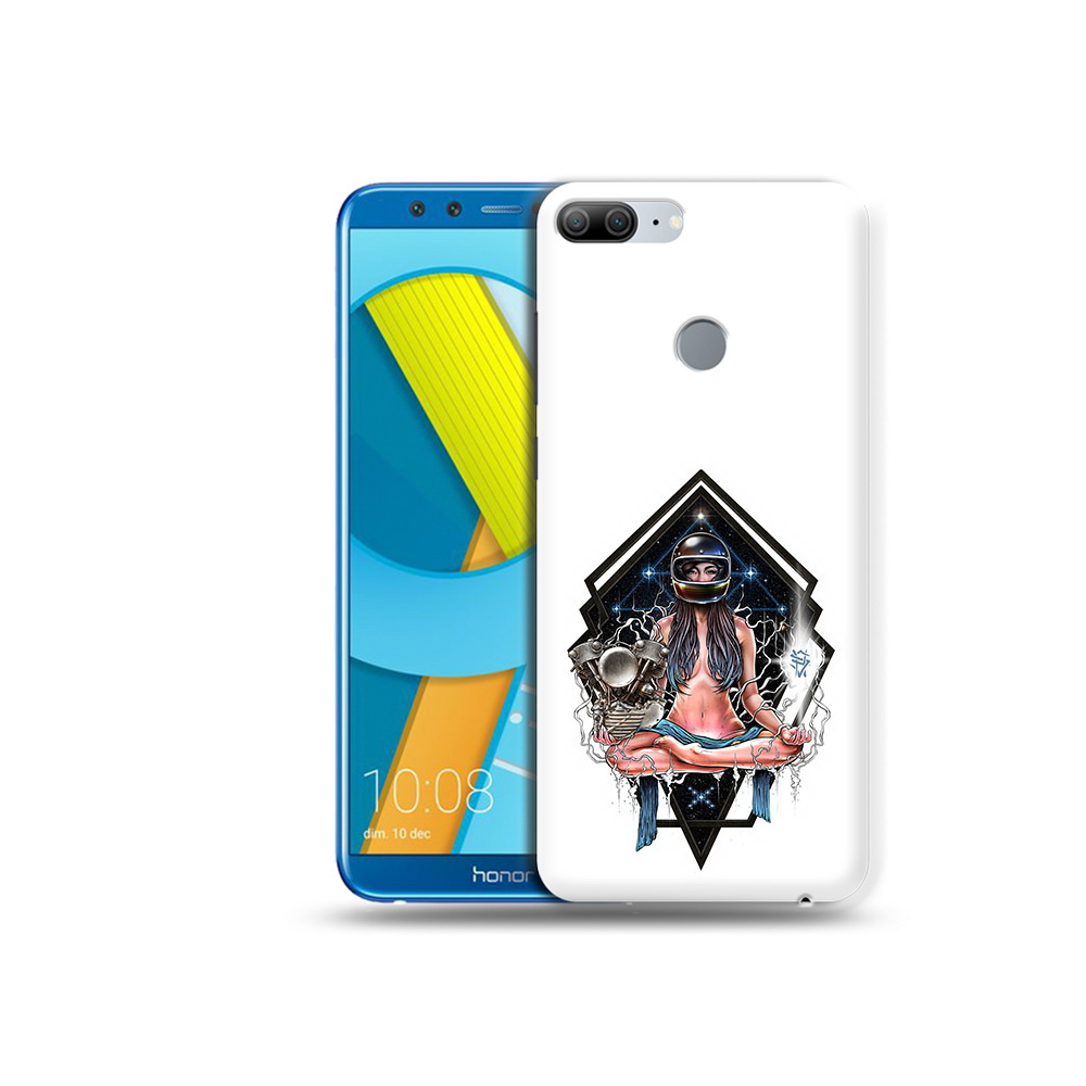 

Чехол MyPads Tocco для Huawei Honor 9 Lite красивая девушка в шлеме (PT117118.56.406), Прозрачный, Tocco