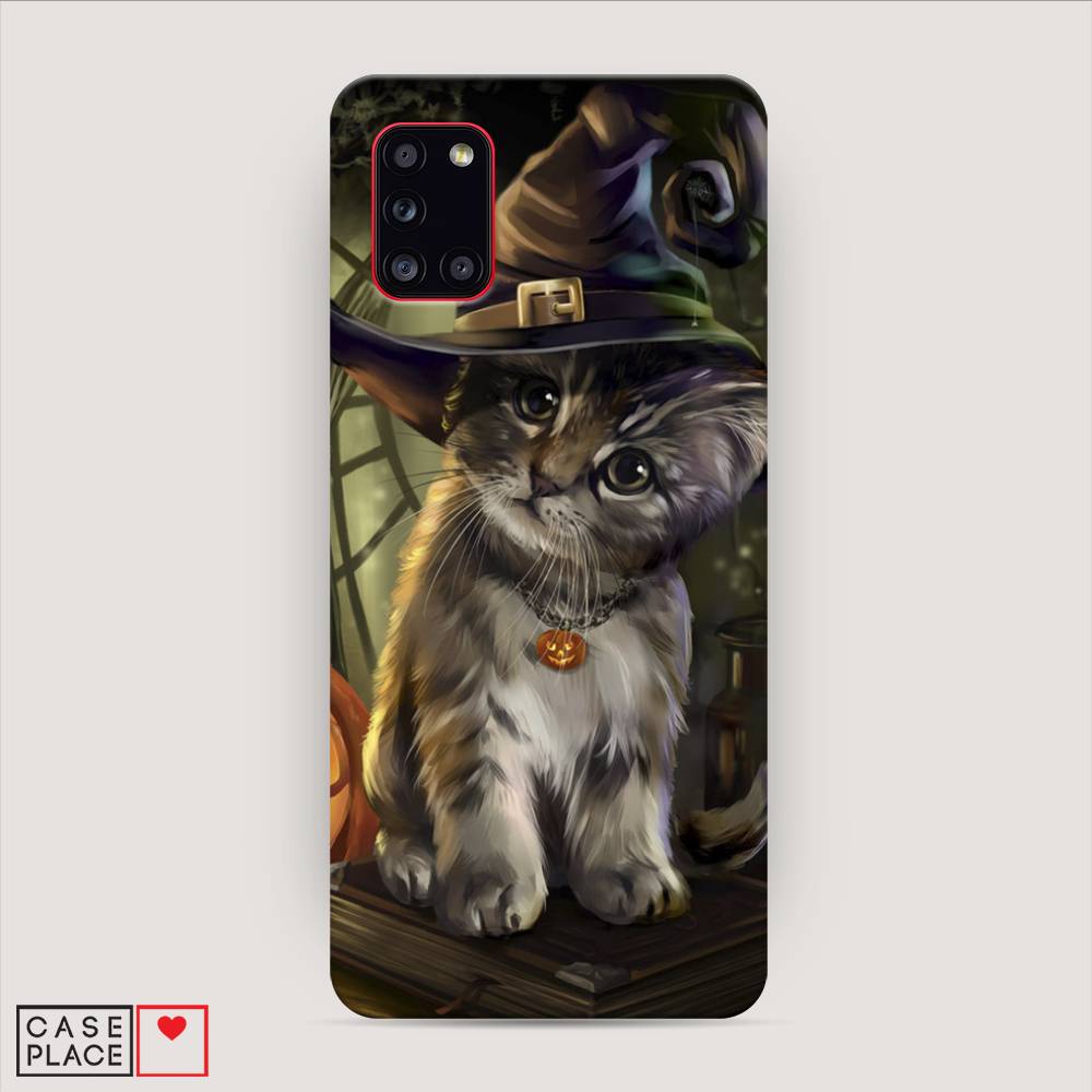 

Пластиковый чехол "Кот на Хэллоуин" на Samsung Galaxy A31, 2100320-1
