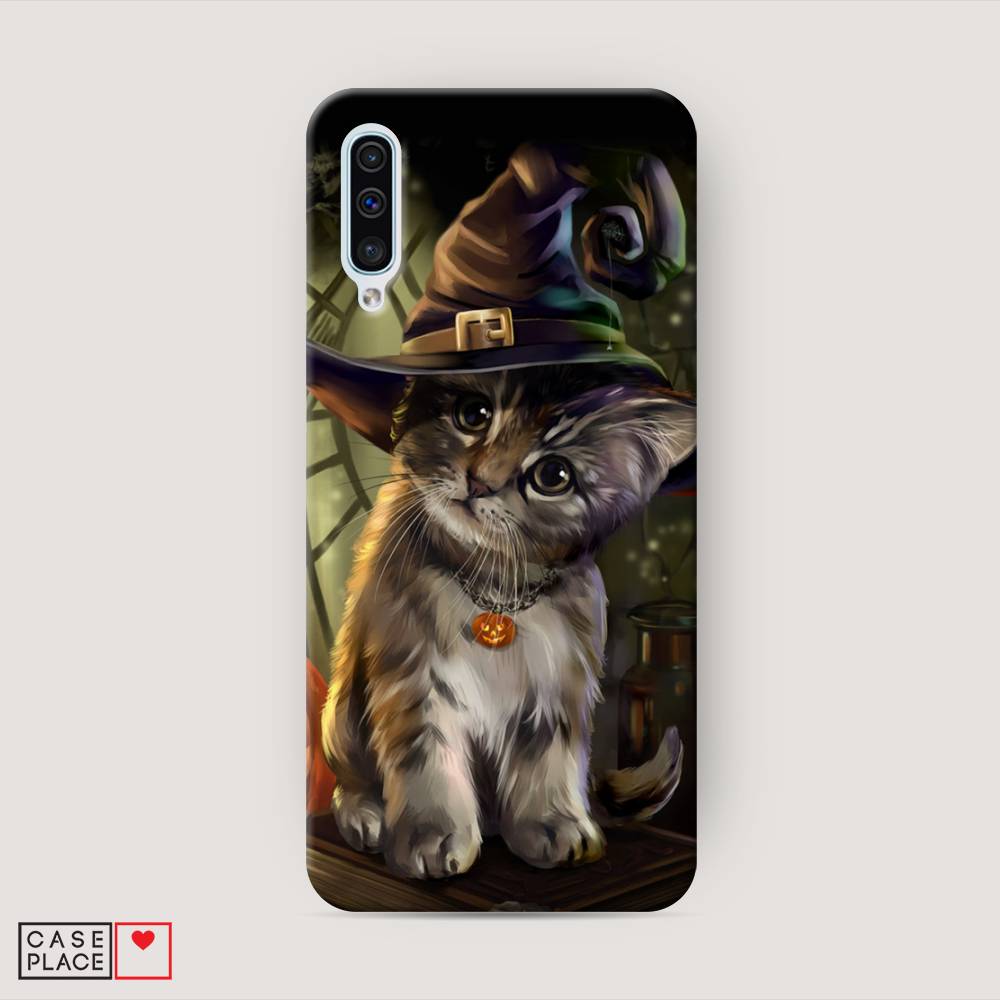 

Пластиковый чехол "Кот на Хэллоуин" на Samsung Galaxy A50, 27720-1