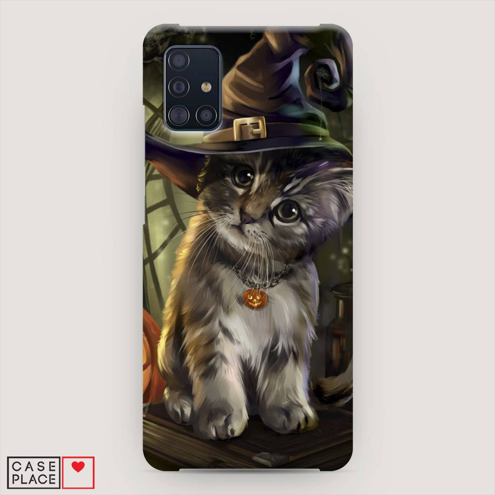

Пластиковый чехол "Кот на Хэллоуин" на Samsung Galaxy A51, 28920-1