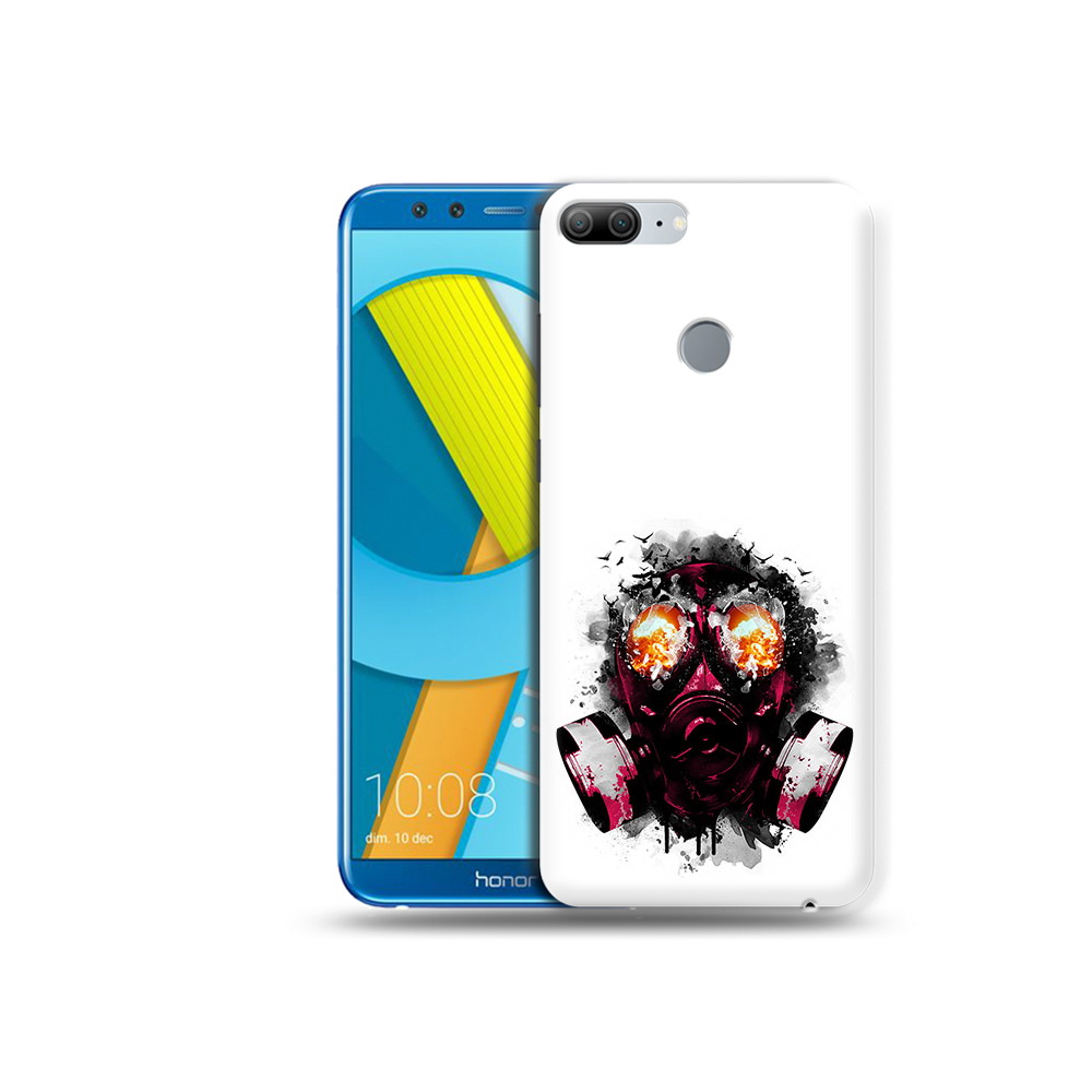 

Чехол MyPads Tocco для Huawei Honor 9 Lite красный противогаз (PT117118.56.412), Прозрачный, Tocco