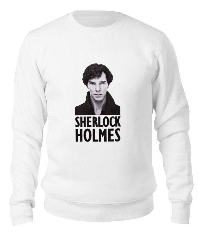 

Свитшот унисекс Printio Sherlock holmes белый M, Sherlock holmes