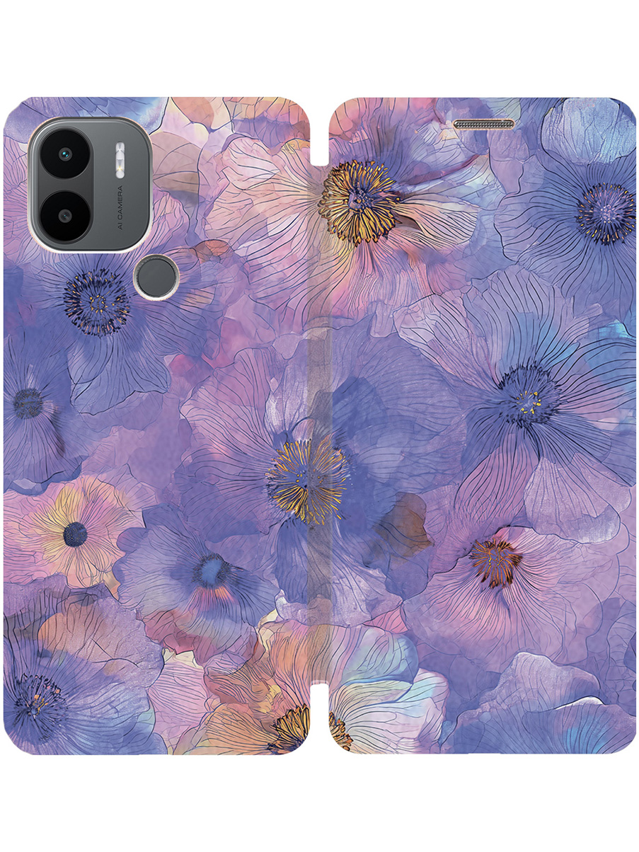 

Чехол-книжка на Xiaomi Redmi A1+/A2+, Poco C50/C51 с принтом золотой 805718, Золотистый;фиолетовый, 762092123