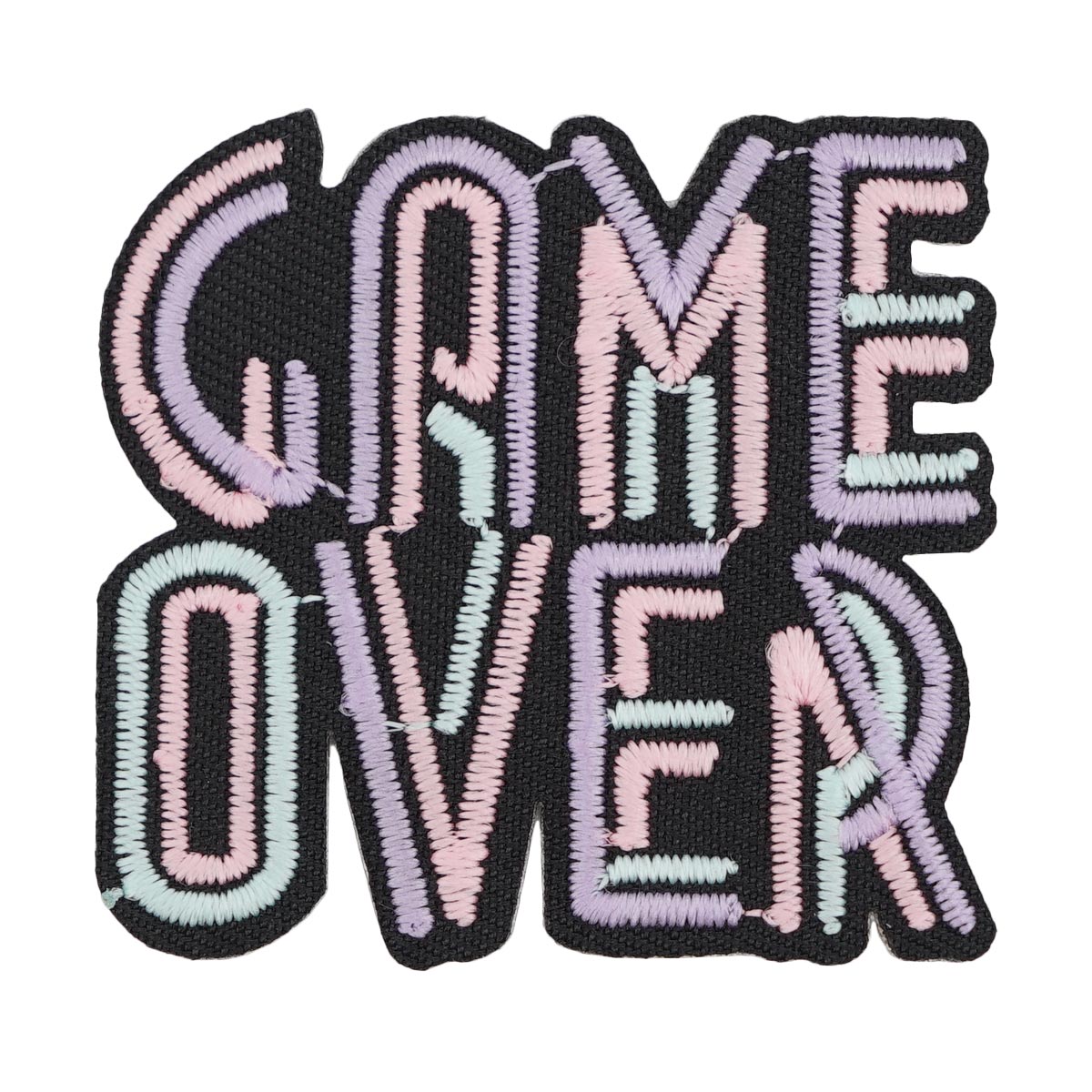 Термоаппликация светящаяся в темноте Game Over, Hobby&Pro, 5,5*5 см