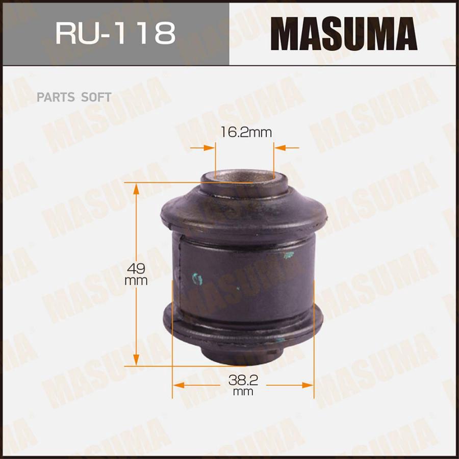 

MASUMA RU118 Сайлентблок MASUMA Pajero rear тяга поп. Out