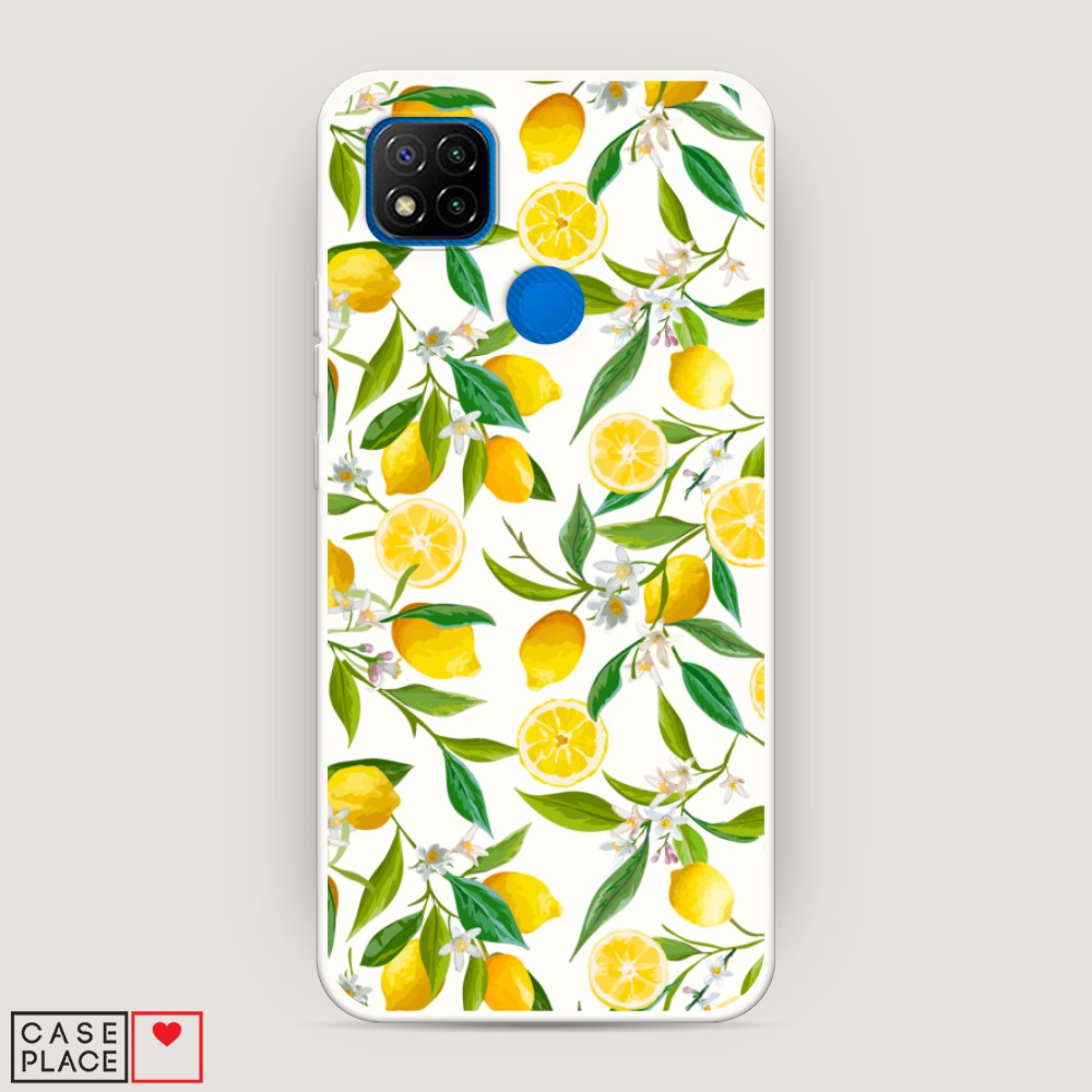 

Матовый силиконовый чехол "Сочные лимоны" на Xiaomi Redmi 9C, 39057-1