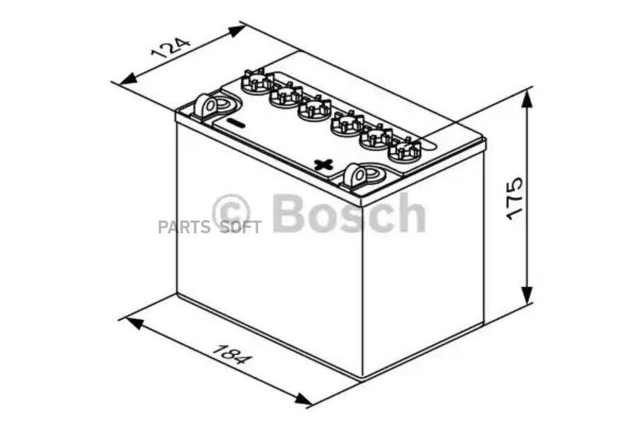 

BOSCH 0092M4F500 АКБ MOBA M4 12V 24Ah 200A - + Обр полярн 0092M4F500 1шт