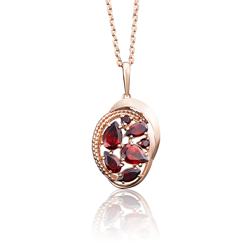 

Кулон из золота PLATINA jewelry 03-2680-00, гранат, 03-2680-00