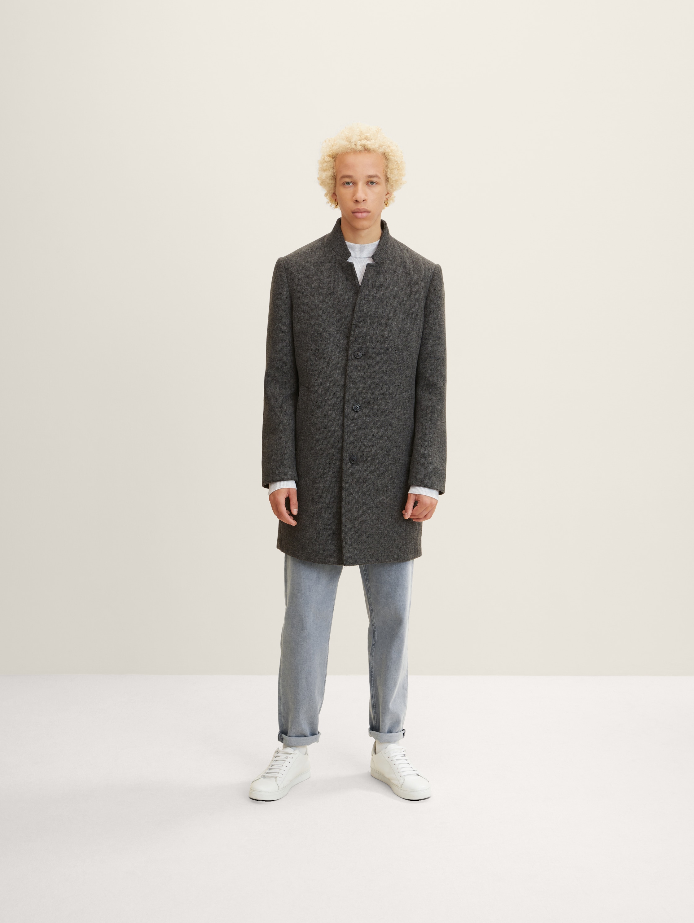 

Пальто мужское TOM TAILOR 1032440 серое 2XL, Серый, 1032440