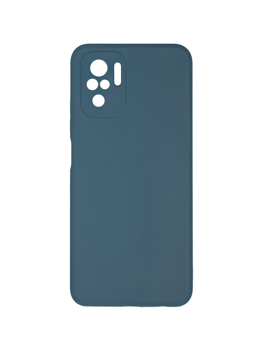 Чехол для xiaomi redmi note 10, xiaomi redmi note 10s с микрофиброй, синий