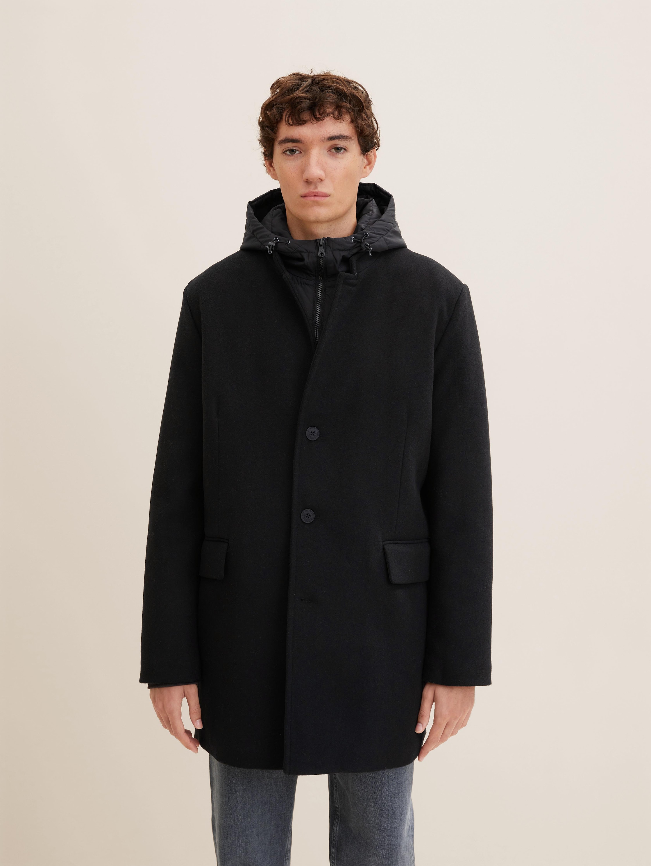 

Пальто мужское TOM TAILOR 1032441 черное M, Черный, 1032441