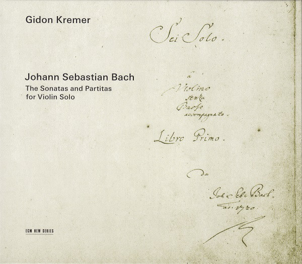 фото J .s.bach sonatas and partitas for solo violin gidon kremer(2 cd) медиа