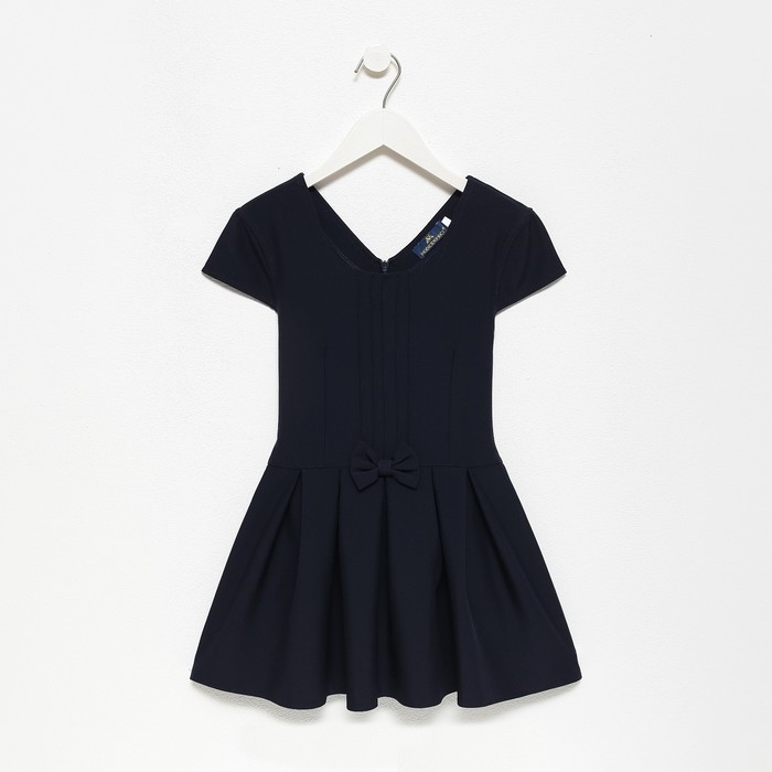MODERNFECI Сарафан школьный для девочек, цвет темно-синий, рост 140 см