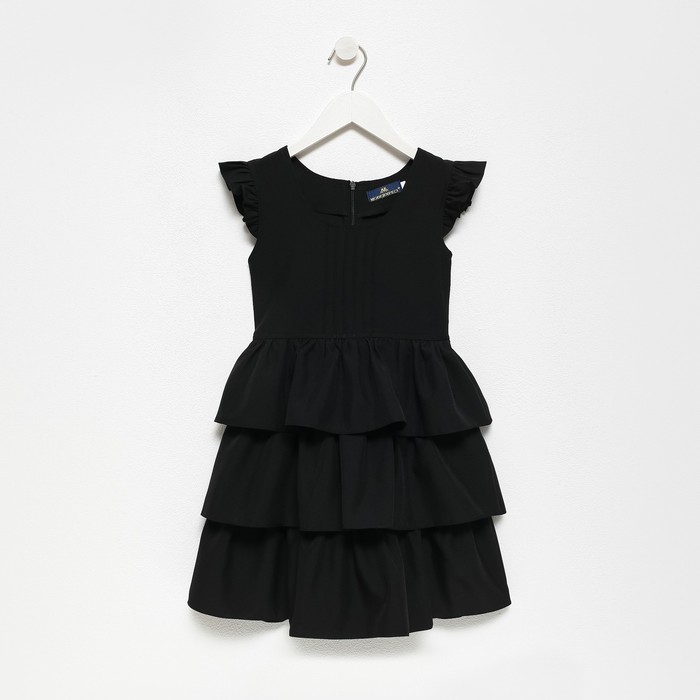 MODERNFECI Сарафан школьный для девочек , цвет черный, рост 128 см